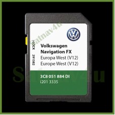 Skoda Amundsen RNS310 v12 Navigation SD Card Map Europe and UK 2020 - 2021